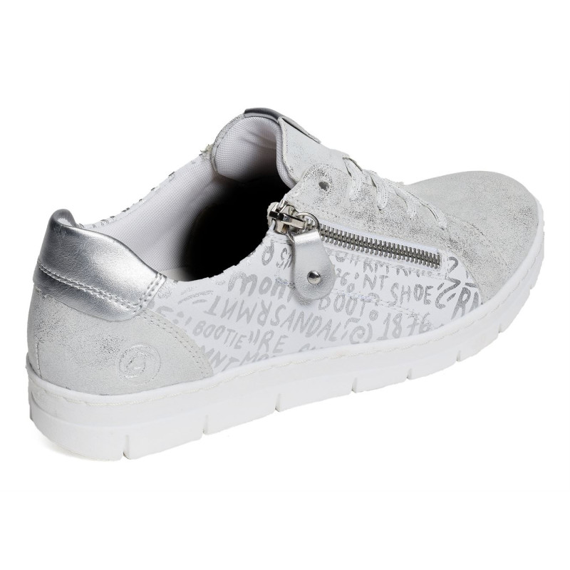 D5821 Blanc Argent, Sneakers basses Remonte