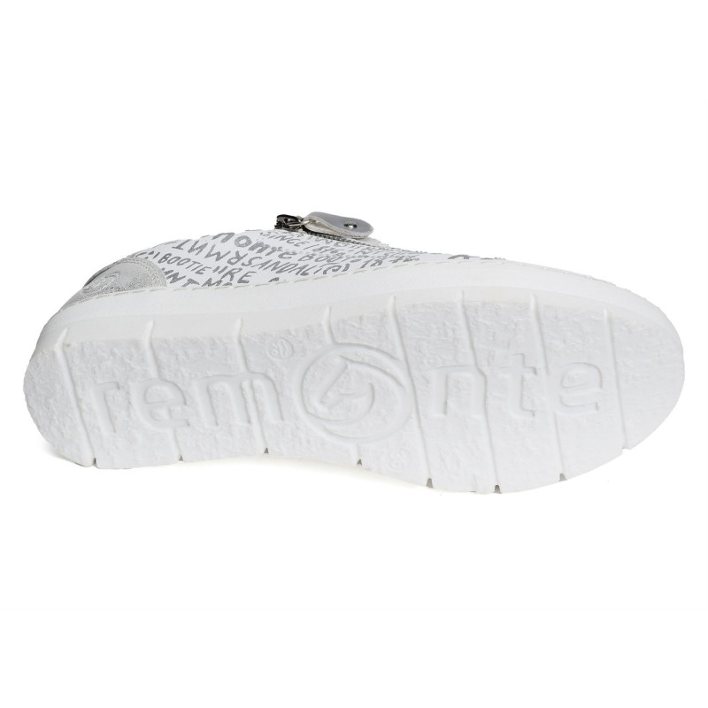 D5821 Blanc Argent, Sneakers basses Remonte