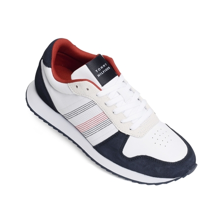 RUNNER EVO MIX STITCH 5122 Marine Blanc, Baskets running Tommy Hilfiger