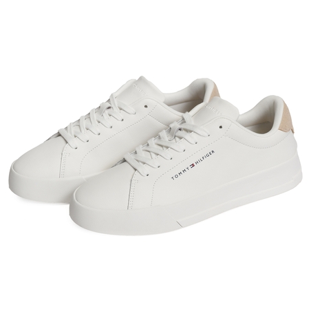 TH COURT LTH 5367 Ecru, Sneakers basses Tommy Hilfiger