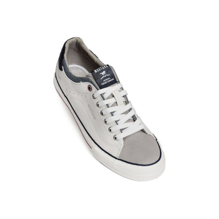4180307 Blanc Gris, Sneakers basses Mustang