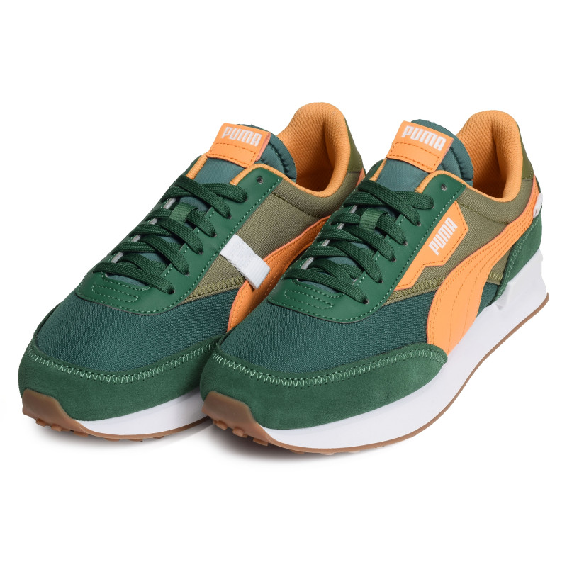 FUTURE RIDER PLAY ON Vert Orange, Sneakers basses Puma