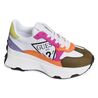 CALEBB4 Blanc Multicolore, Baskets running Guess