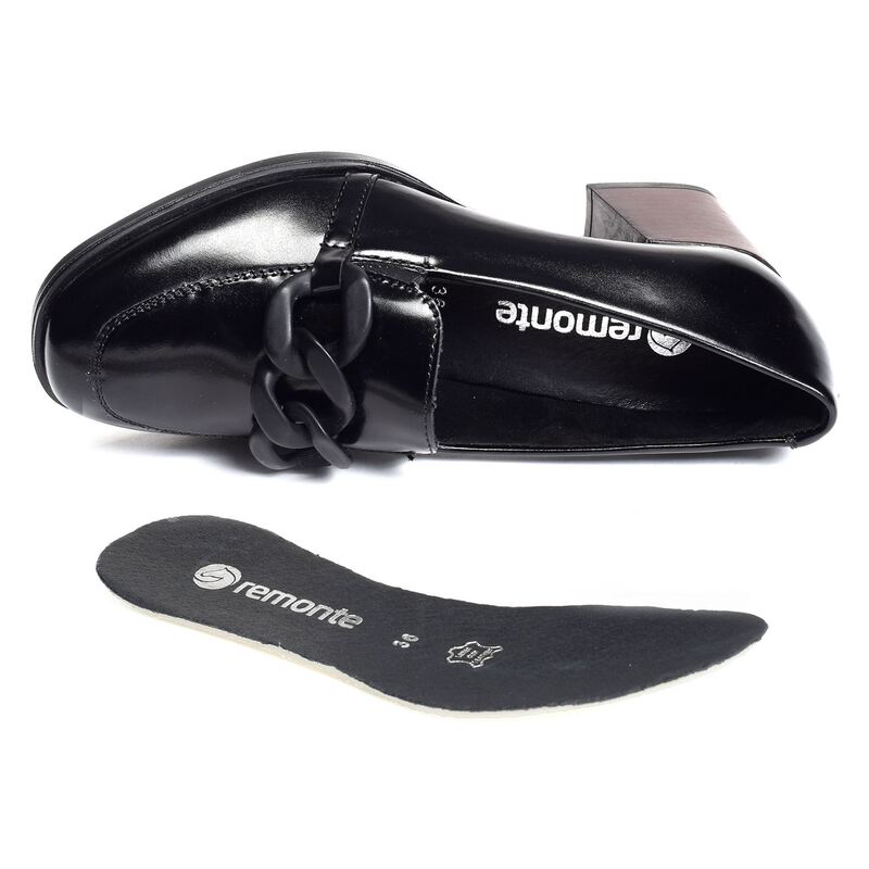 D0V00 Noir, Mocassins Remonte