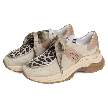 TURBO Taupe, Baskets running Vaddia