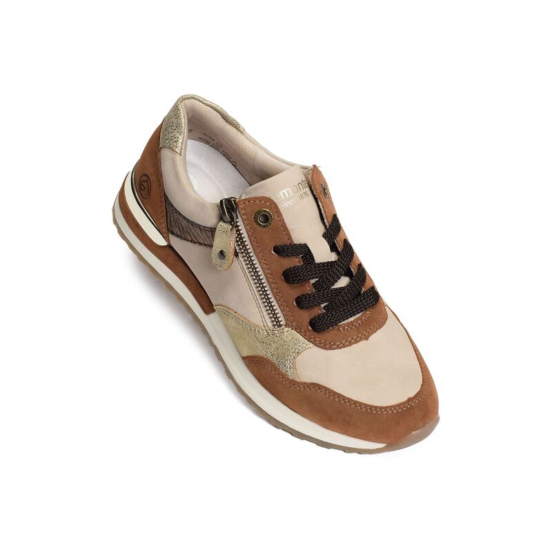 R2548 Beige Marron, Baskets running Remonte