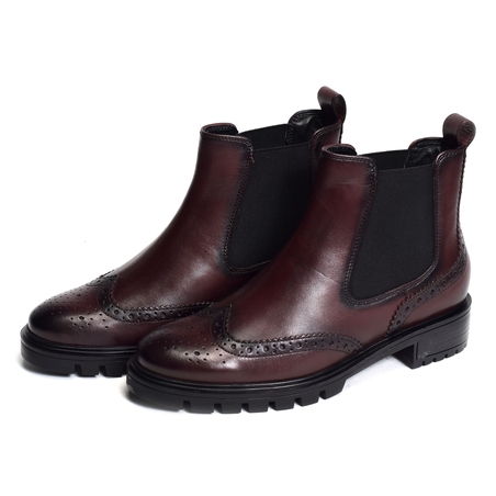 TULSA Bordeaux, Chelsea boots Ara