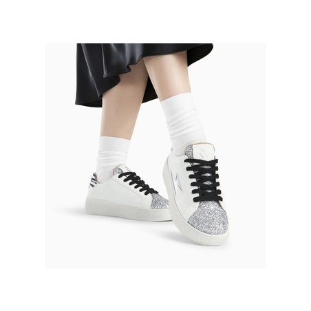 ELLEN Blanc Argent, Sneakers basses Vanessa Wu