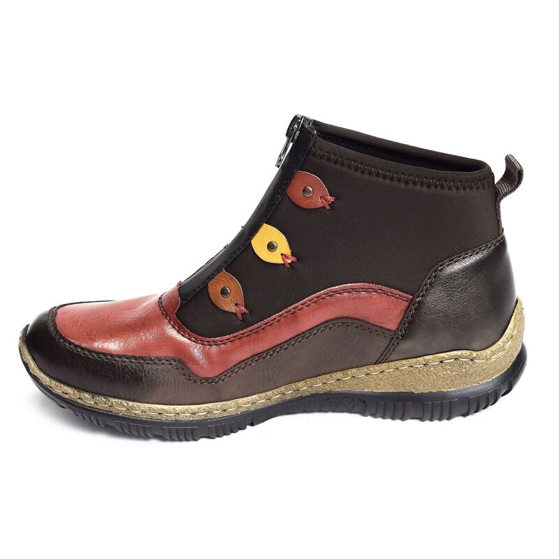 N3277 Marron Rouge, Bottillons Rieker