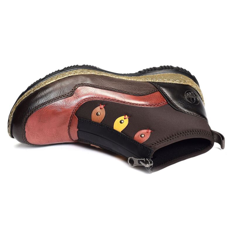 N3277 Marron Rouge, Bottillons Rieker