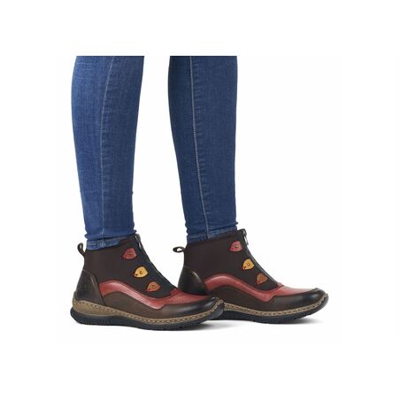 N3277 Marron Rouge, Bottillons Rieker
