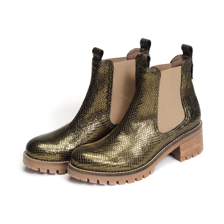 HALIMA Olive, Chelsea boots Minka