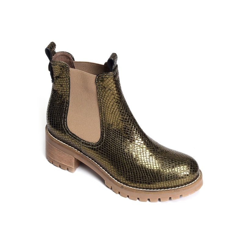 HALIMA Olive, Chelsea boots Minka