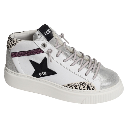 C1352 XL W Blanc Argent, Baskets montantes Cetti