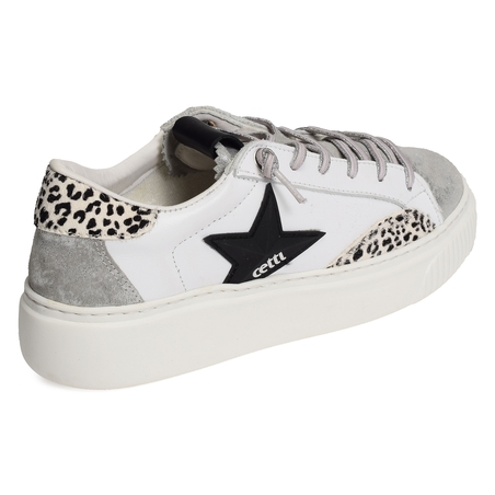 C1342 XL W Blanc Argent, Sneakers basses Cetti