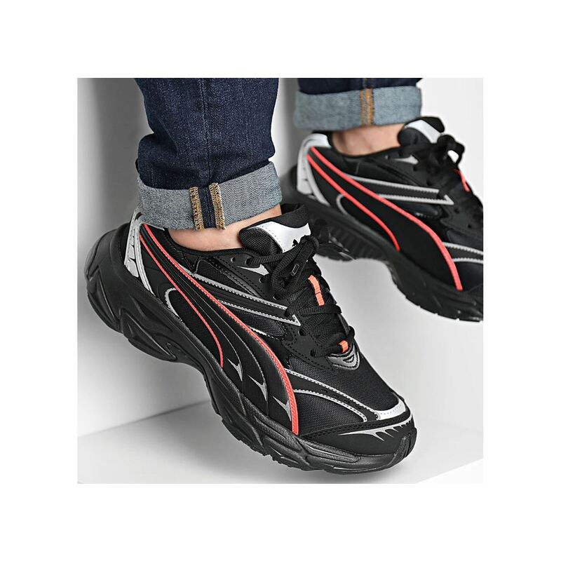 MORPHIC REFLECTIVE Noir, Baskets running Puma