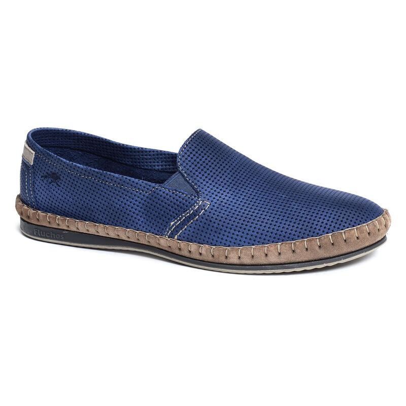 BAHAMAS 8674 Bleu, Mocassins Fluchos