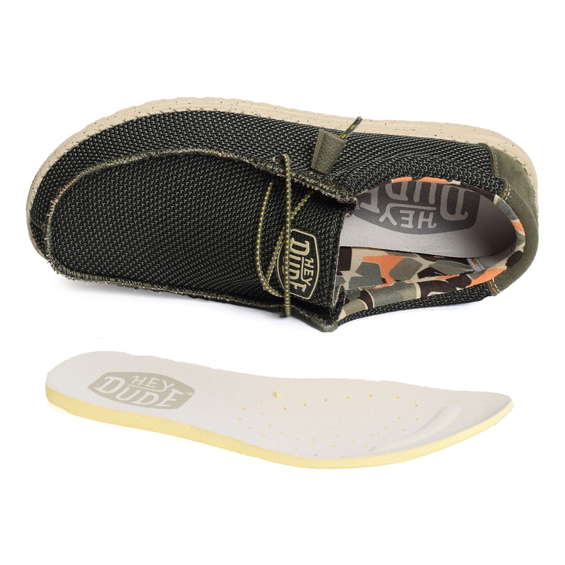WALLY SOX Kaki, Slip-On HeyDude