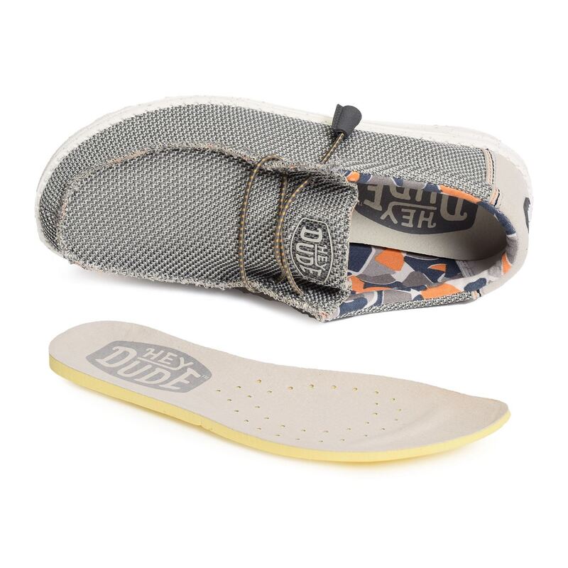 WALLY SOX Gris Bleu, Slip-On HeyDude