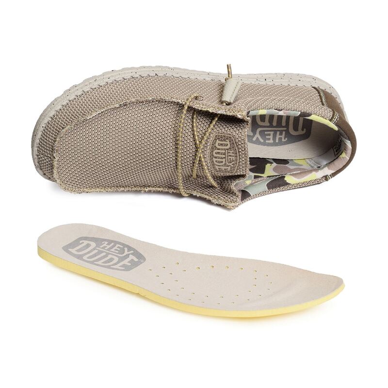 WALLY SOX Camel, Slip-On HeyDude