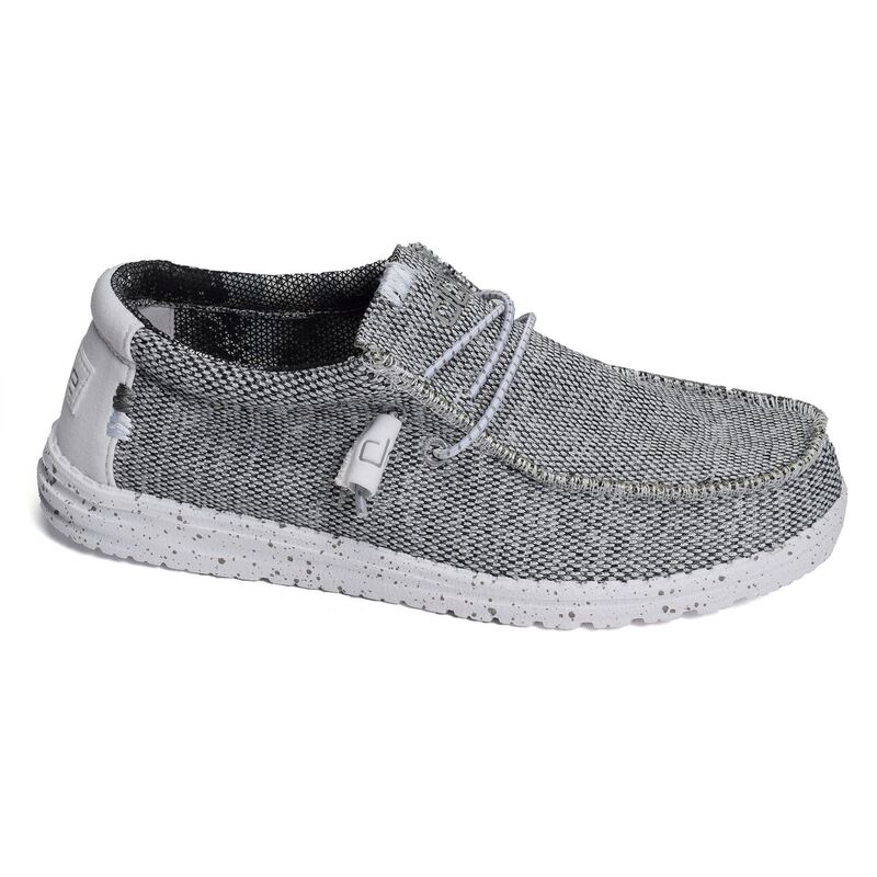 WALLY SOX Gris Blanc, Slip-On HeyDude