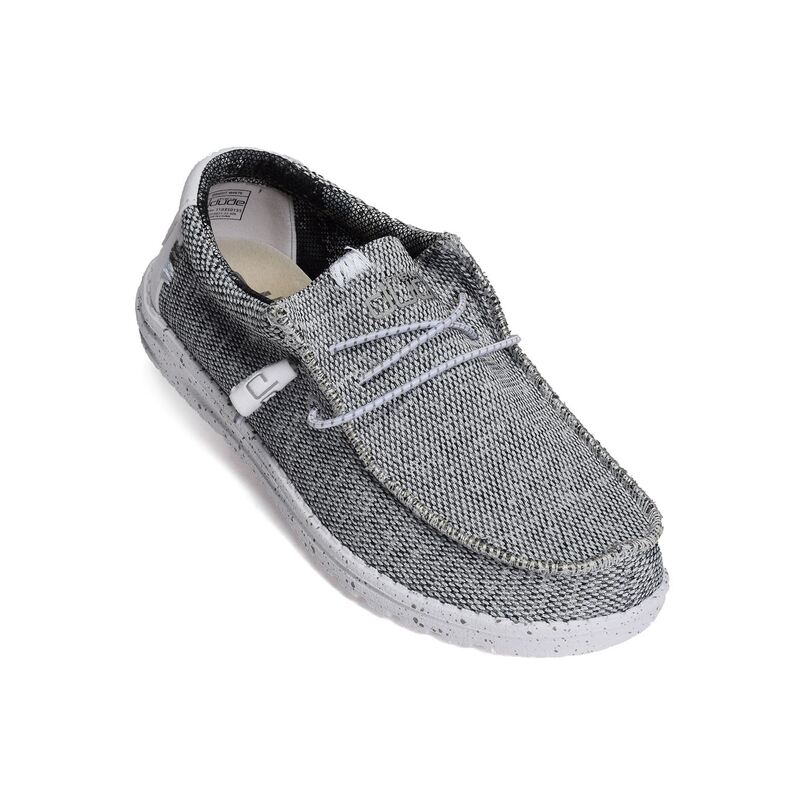 WALLY SOX Gris Blanc, Slip-On HeyDude