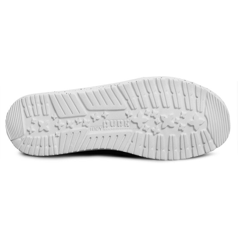 WALLY SOX Gris Blanc, Slip-On HeyDude