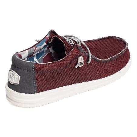 WALLY SOX Bordeaux, Slip-On HeyDude
