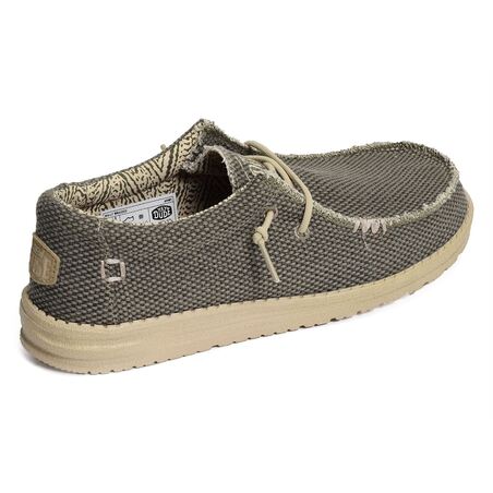 WALLY BRAIDED Kaki, Slip-On HeyDude