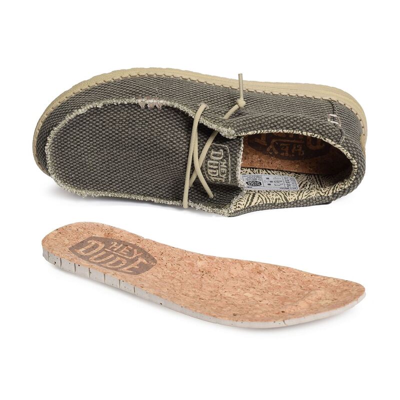 WALLY BRAIDED Kaki, Slip-On HeyDude