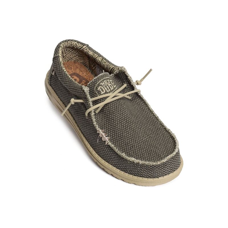 WALLY BRAIDED Kaki, Slip-On HeyDude