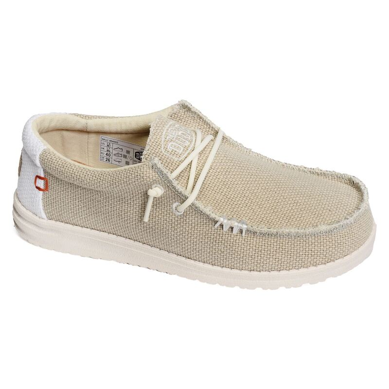 WALLY BRAIDED Blanc Beige, Slip-On HeyDude