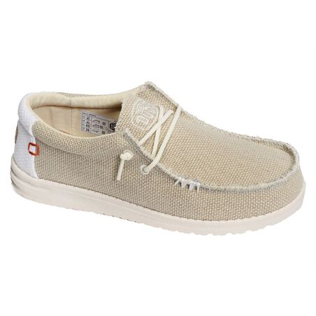 WALLY BRAIDED Blanc Beige, Slip-On HeyDude