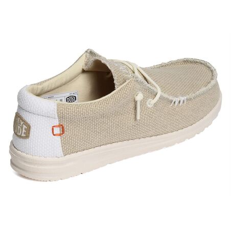 WALLY BRAIDED Blanc Beige, Slip-On HeyDude