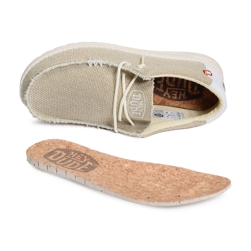 WALLY BRAIDED Blanc Beige, Slip-On HeyDude
