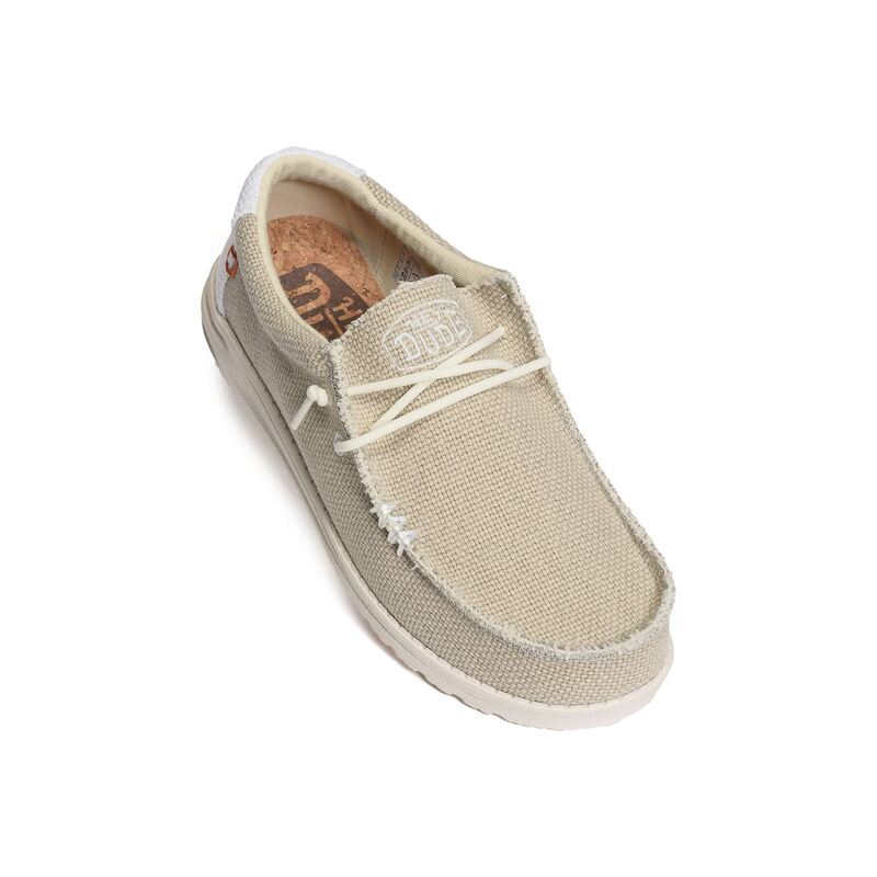 WALLY BRAIDED Blanc Beige, Slip-On HeyDude