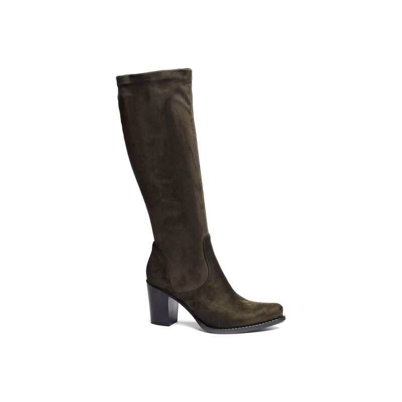SUEDE Kaki, Bottes Regard