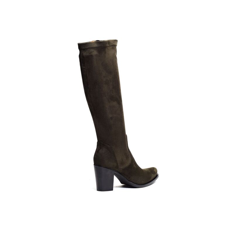 SUEDE Kaki, Bottes Regard