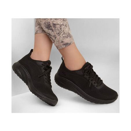 BOBS SQUAD CHAOS Noir, Baskets running Skechers