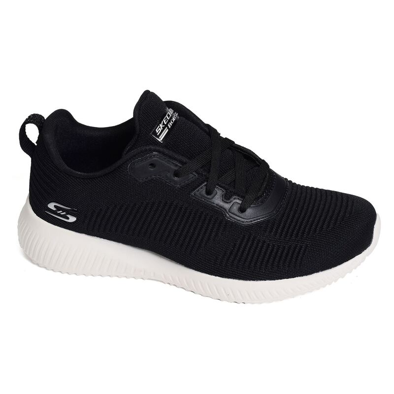 BOBS SQUAD TOUGH TALK Noir Blanc, Sneakers basses Skechers