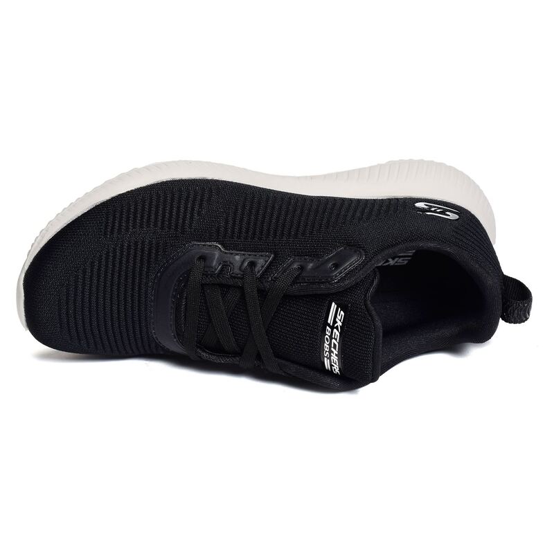 BOBS SQUAD TOUGH TALK Noir Blanc, Sneakers basses Skechers