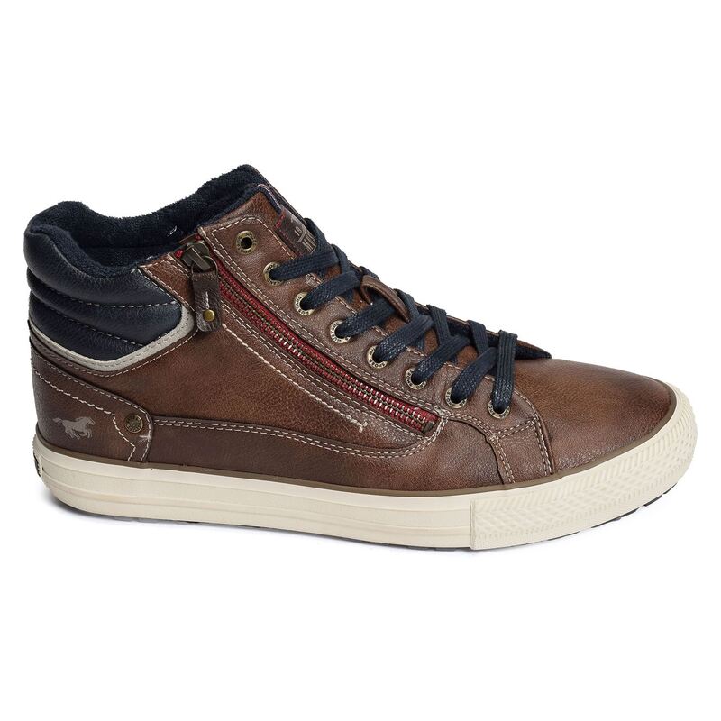 4129502 Marron, Baskets montantes Mustang