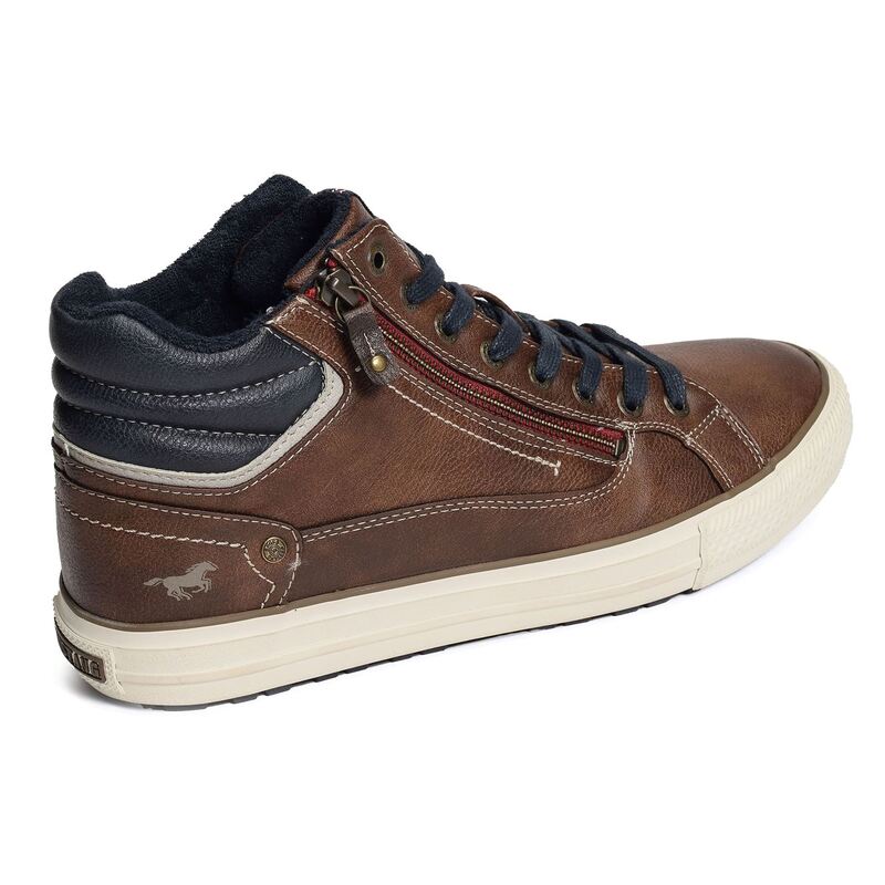 4129502 Marron, Baskets montantes Mustang