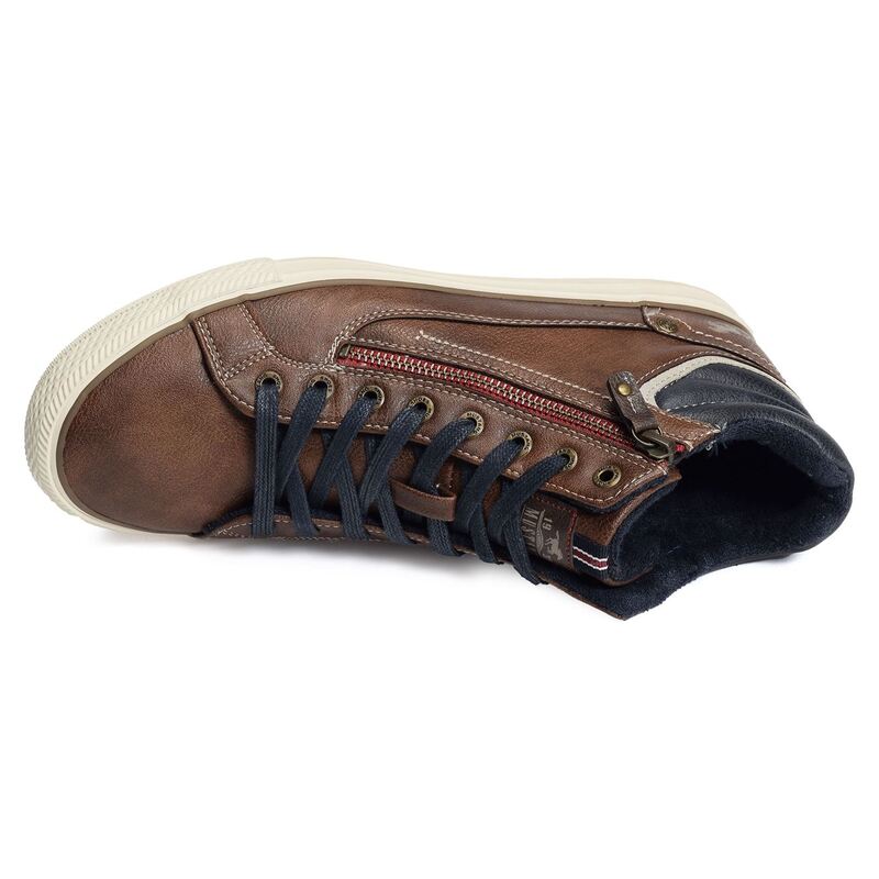 4129502 Marron, Baskets montantes Mustang