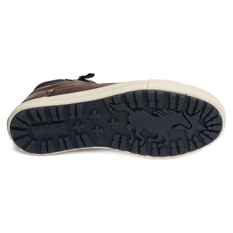 4129502 Marron, Baskets montantes Mustang