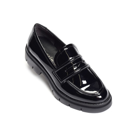 24313 Verni Noir, Mocassins Tamaris