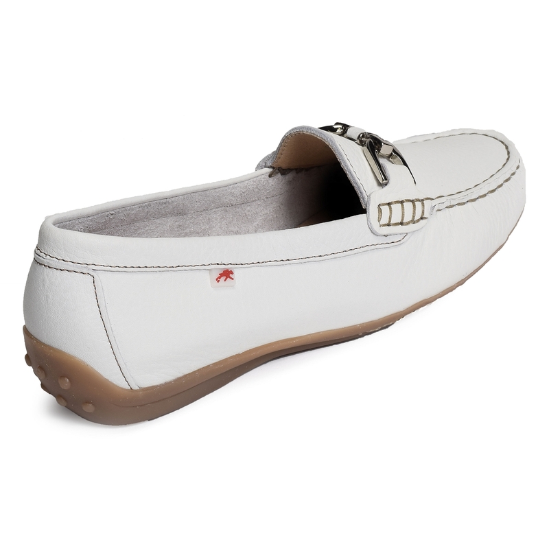 BRUNI F0804 Blanc, Mocassins Fluchos