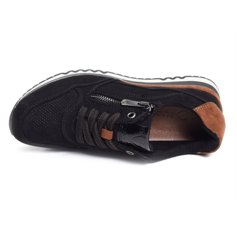 23785 Noir, Baskets running Marco Tozzi
