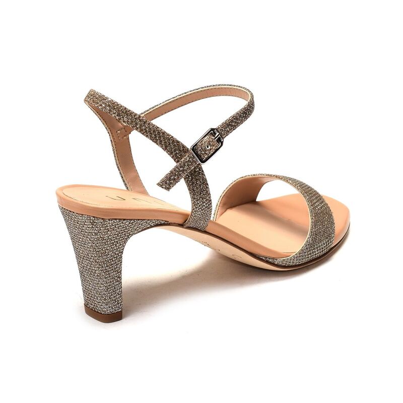 MECHI Platine, Nu-Pieds à talon Unisa