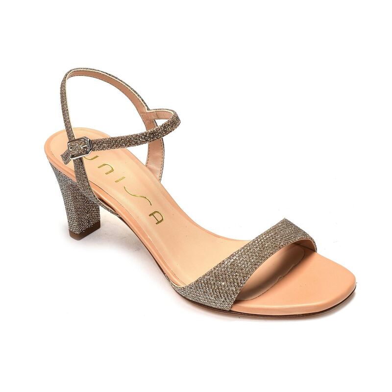 MECHI Platine, Nu-Pieds à talon Unisa